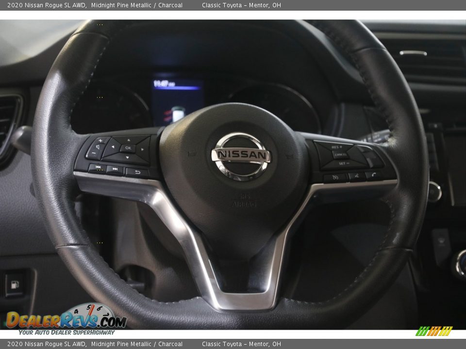 2020 Nissan Rogue SL AWD Midnight Pine Metallic / Charcoal Photo #7