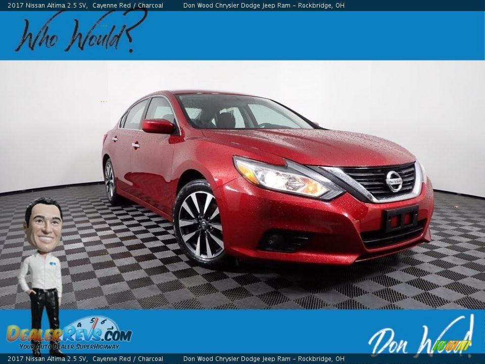 2017 Nissan Altima 2.5 SV Cayenne Red / Charcoal Photo #1