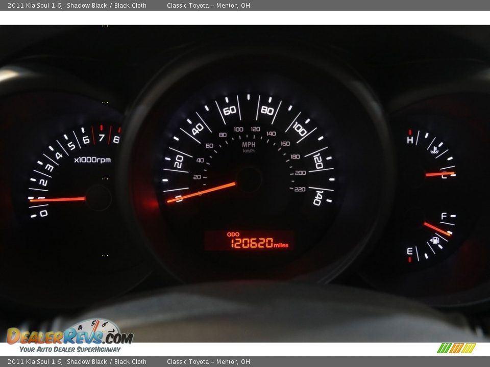 2011 Kia Soul 1.6 Shadow Black / Black Cloth Photo #8