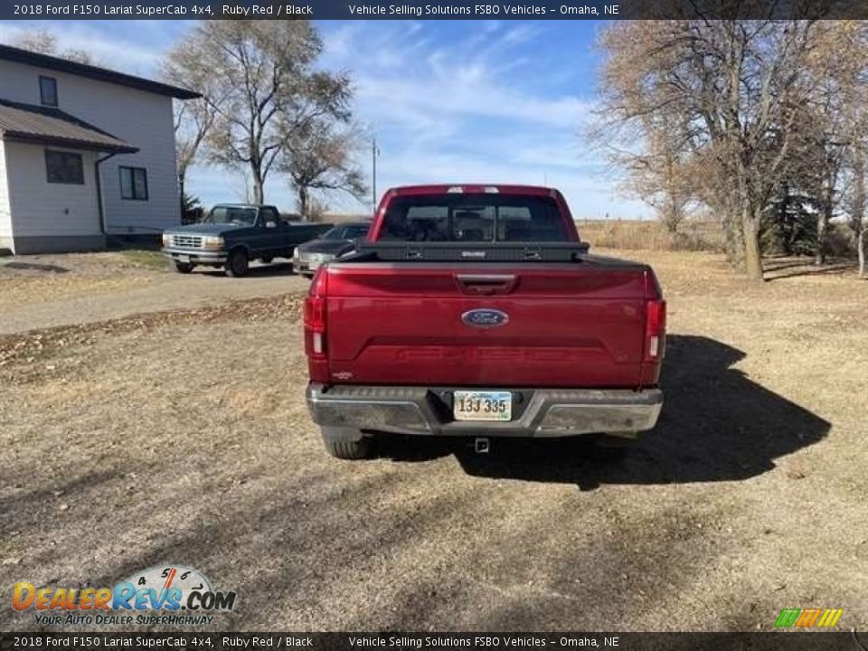 2018 Ford F150 Lariat SuperCab 4x4 Ruby Red / Black Photo #7