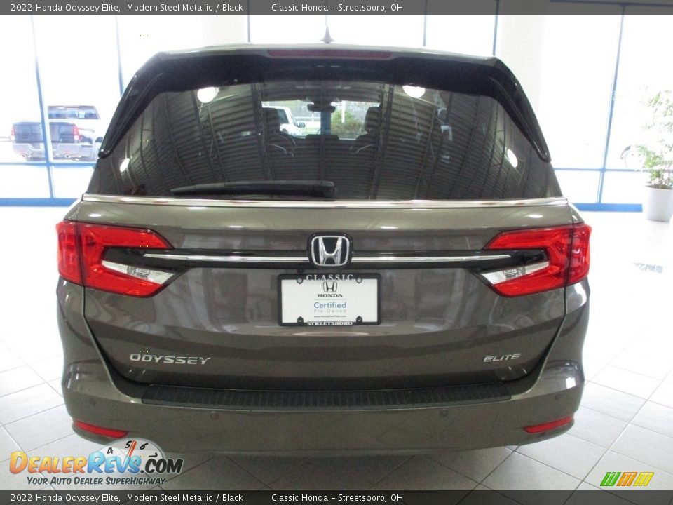 2022 Honda Odyssey Elite Modern Steel Metallic / Black Photo #8