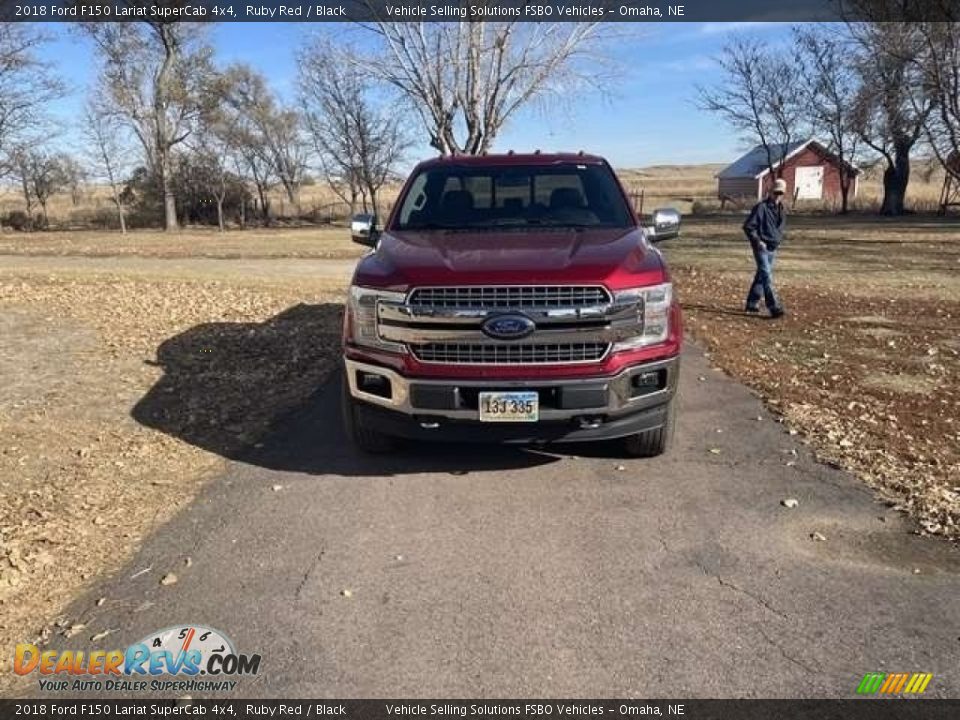 2018 Ford F150 Lariat SuperCab 4x4 Ruby Red / Black Photo #9