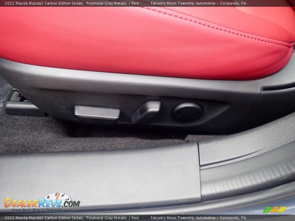 2022 Mazda Mazda3 Carbon Edition Sedan Polymetal Gray Metallic / Red Photo #14