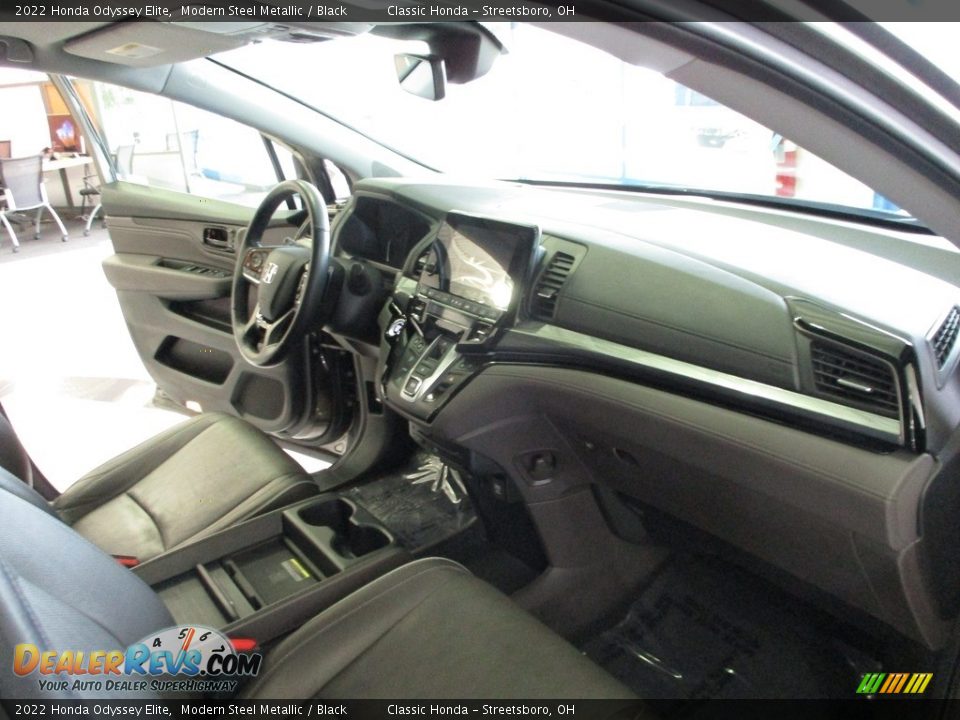 2022 Honda Odyssey Elite Modern Steel Metallic / Black Photo #15