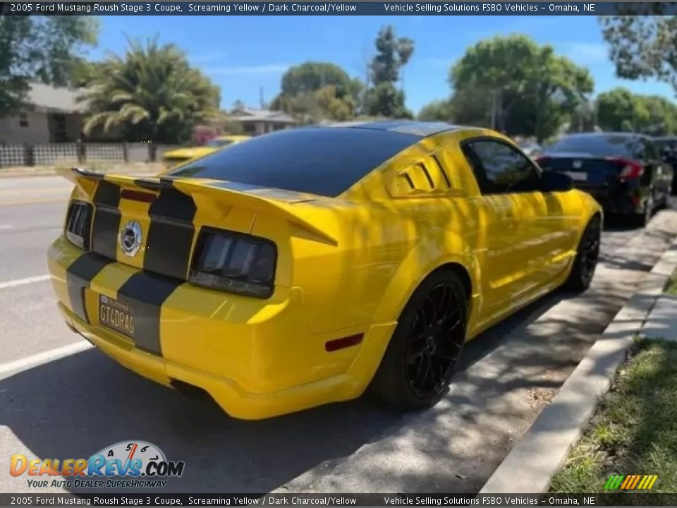 2005 Ford Mustang Roush Stage 3 Coupe Screaming Yellow / Dark Charcoal/Yellow Photo #3