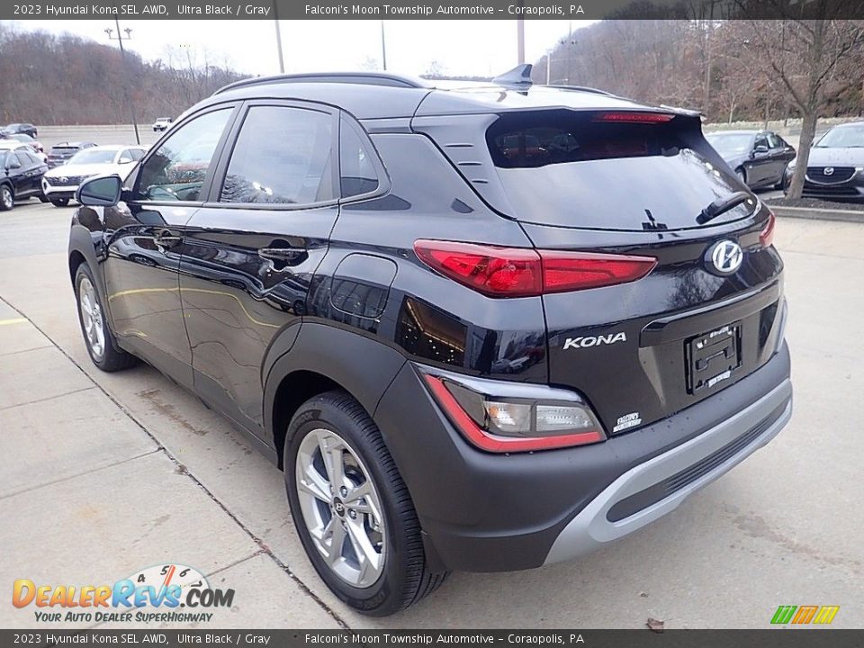 2023 Hyundai Kona SEL AWD Ultra Black / Gray Photo #5