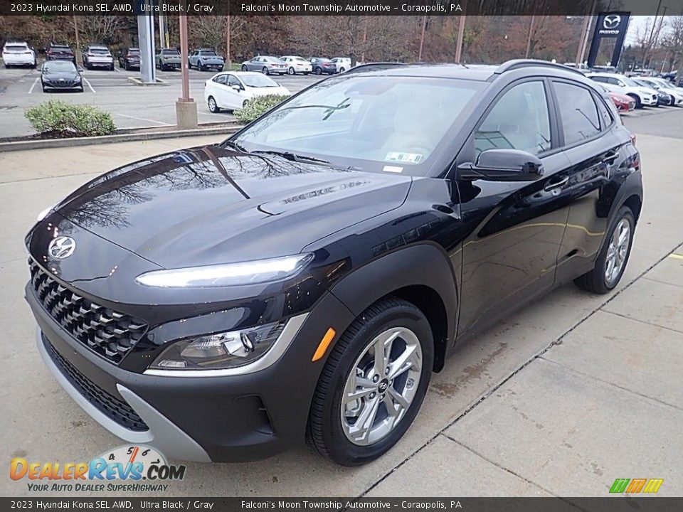 2023 Hyundai Kona SEL AWD Ultra Black / Gray Photo #7