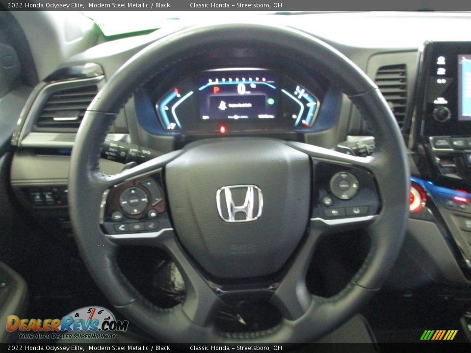 2022 Honda Odyssey Elite Modern Steel Metallic / Black Photo #31
