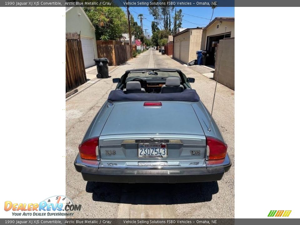 1990 Jaguar XJ XJS Convertible Arctic Blue Metallic / Gray Photo #4