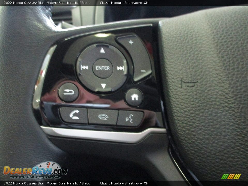 2022 Honda Odyssey Elite Modern Steel Metallic / Black Photo #32