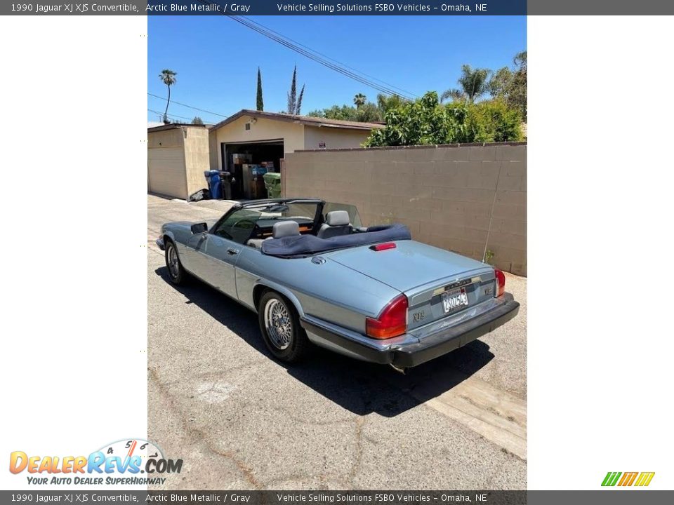 1990 Jaguar XJ XJS Convertible Arctic Blue Metallic / Gray Photo #5