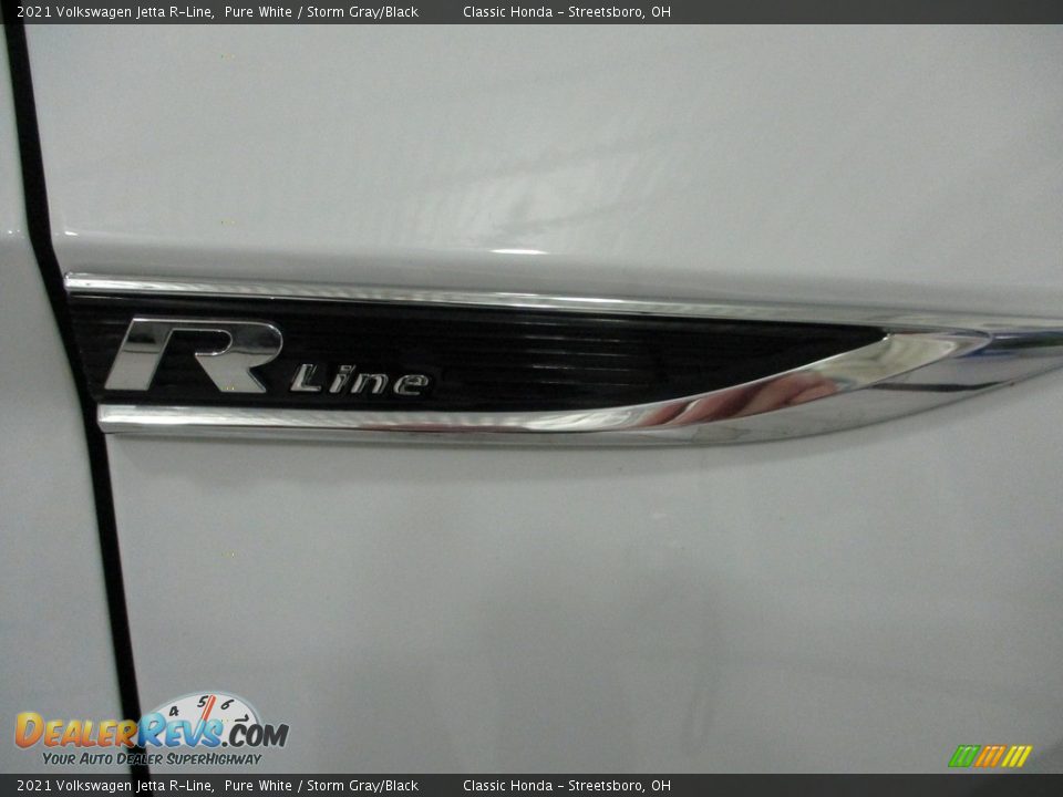 2021 Volkswagen Jetta R-Line Pure White / Storm Gray/Black Photo #6