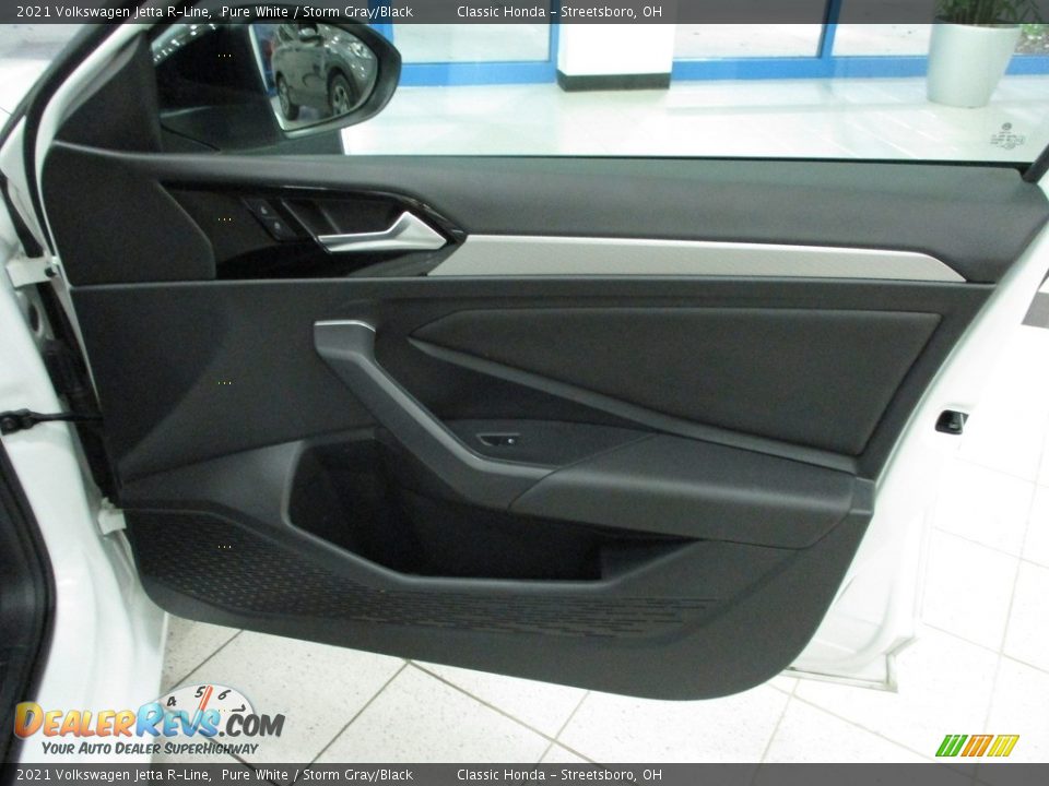 2021 Volkswagen Jetta R-Line Pure White / Storm Gray/Black Photo #15
