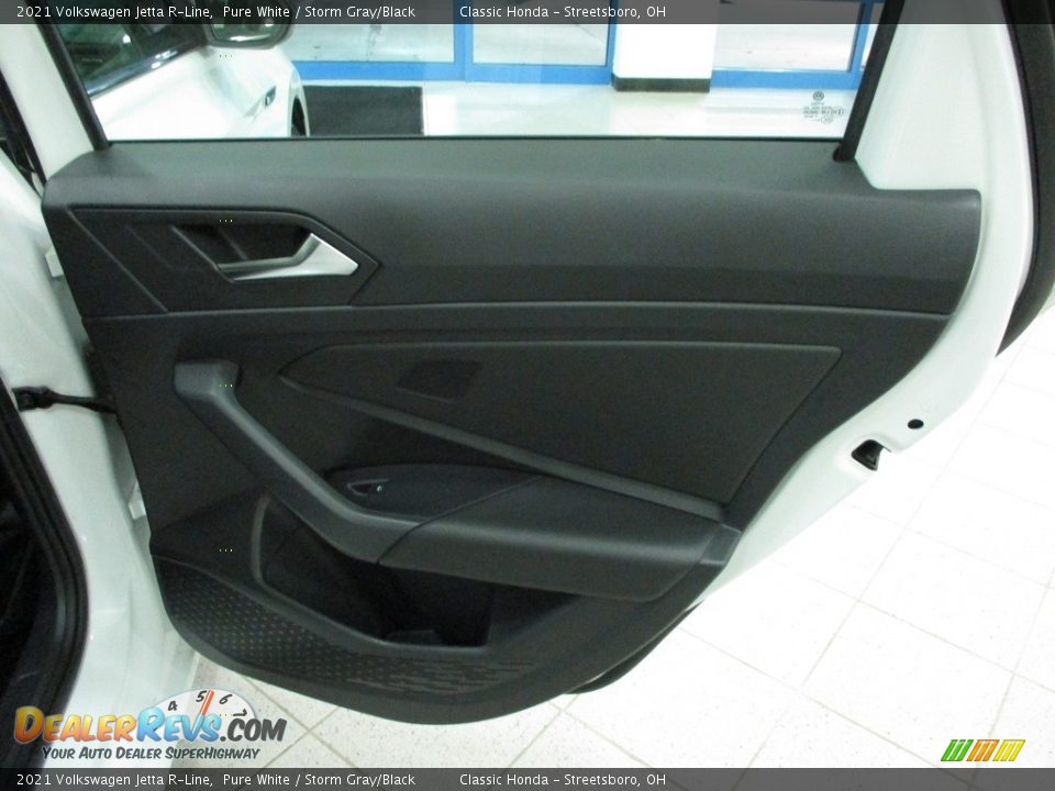 2021 Volkswagen Jetta R-Line Pure White / Storm Gray/Black Photo #19