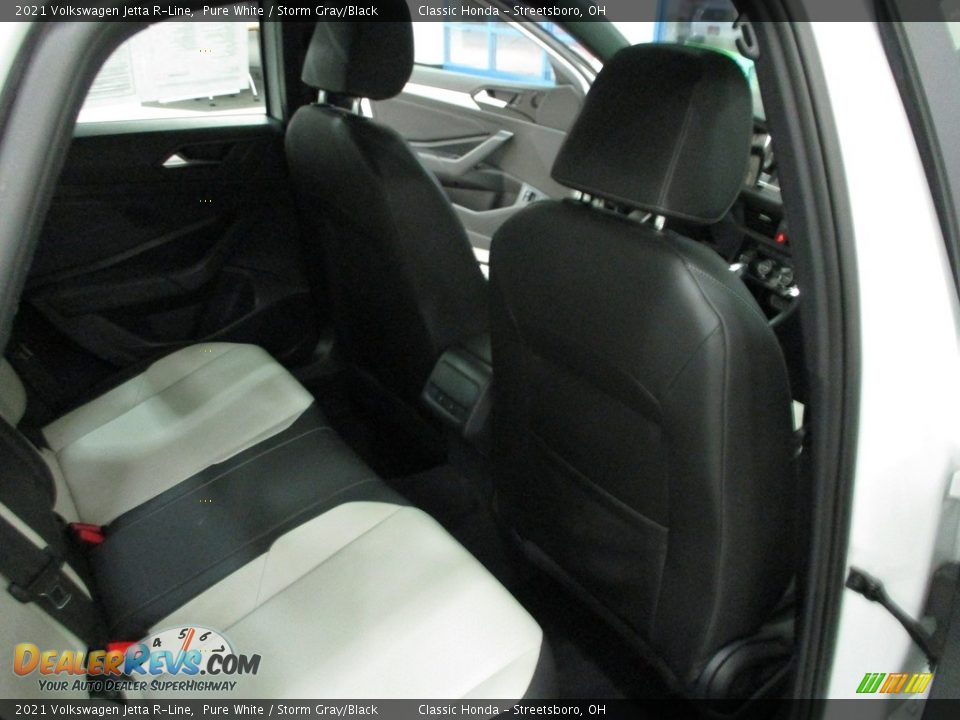 2021 Volkswagen Jetta R-Line Pure White / Storm Gray/Black Photo #20