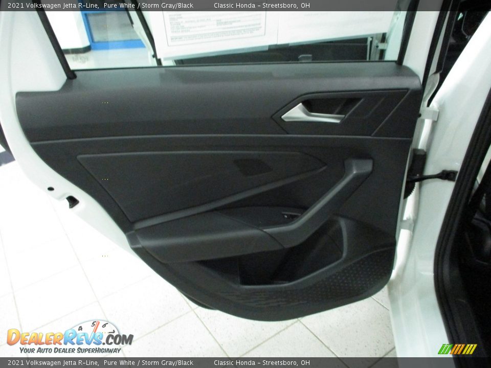 2021 Volkswagen Jetta R-Line Pure White / Storm Gray/Black Photo #24