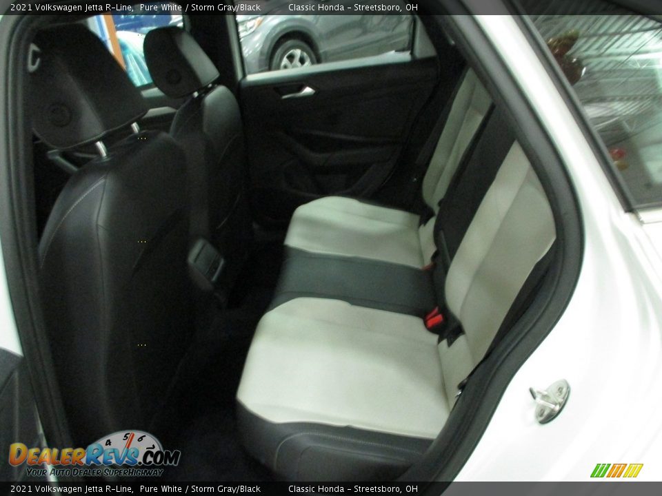 2021 Volkswagen Jetta R-Line Pure White / Storm Gray/Black Photo #26