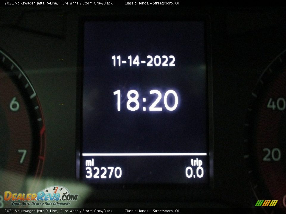 2021 Volkswagen Jetta R-Line Pure White / Storm Gray/Black Photo #33