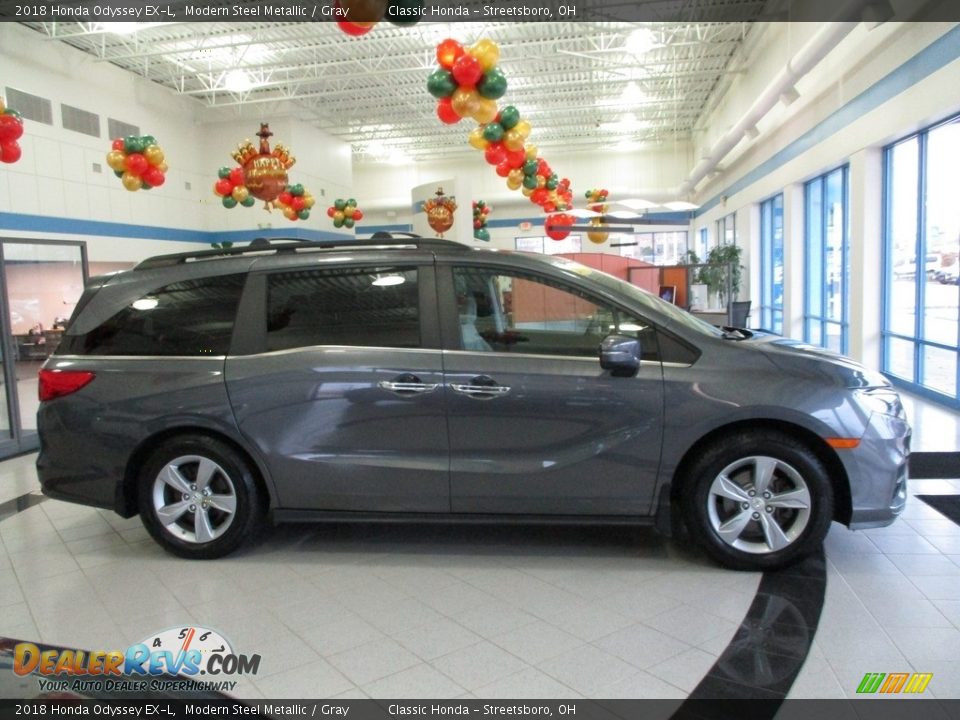 2018 Honda Odyssey EX-L Modern Steel Metallic / Gray Photo #4