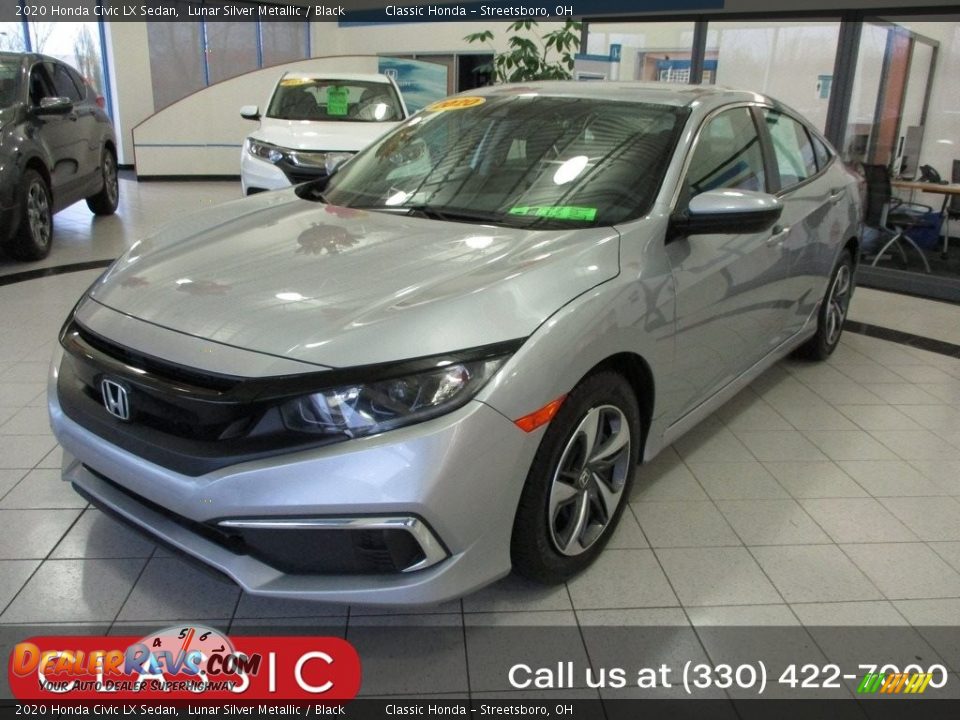 2020 Honda Civic LX Sedan Lunar Silver Metallic / Black Photo #1