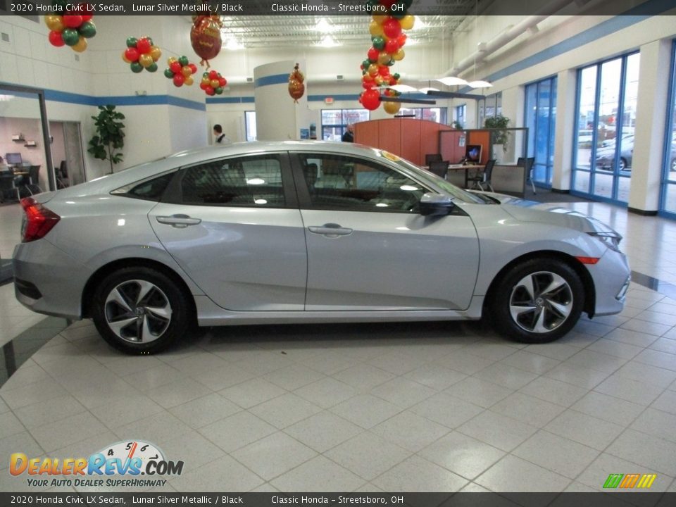 2020 Honda Civic LX Sedan Lunar Silver Metallic / Black Photo #4