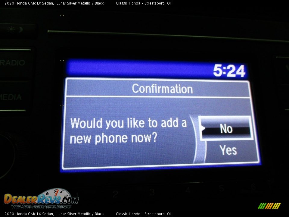 2020 Honda Civic LX Sedan Lunar Silver Metallic / Black Photo #36