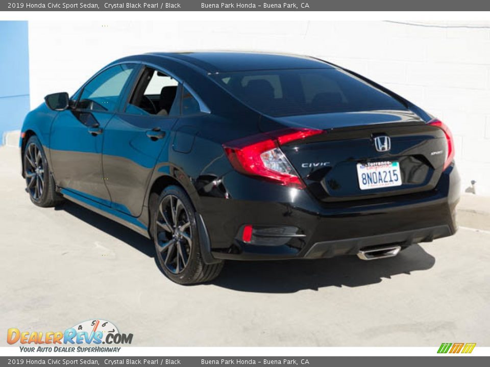 2019 Honda Civic Sport Sedan Crystal Black Pearl / Black Photo #2