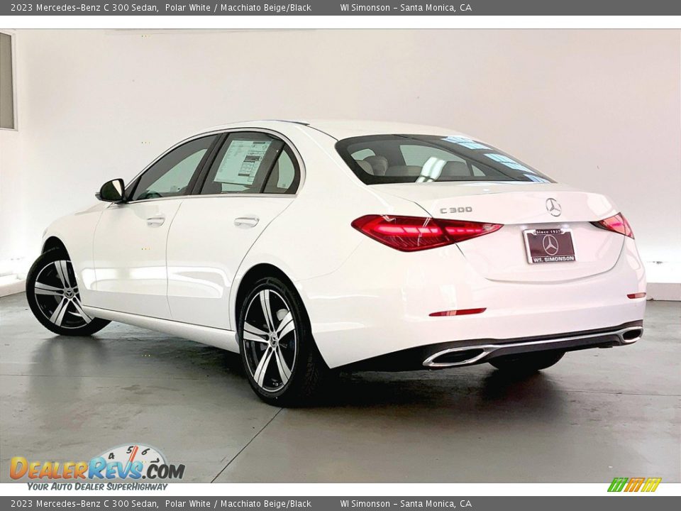 2023 Mercedes-Benz C 300 Sedan Polar White / Macchiato Beige/Black Photo #2