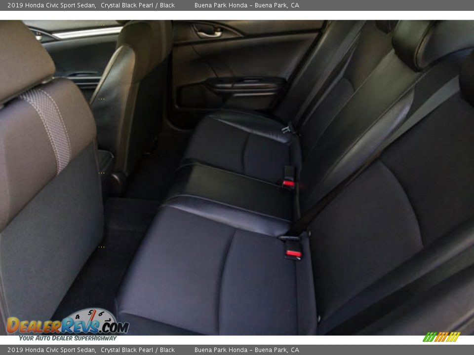 2019 Honda Civic Sport Sedan Crystal Black Pearl / Black Photo #4