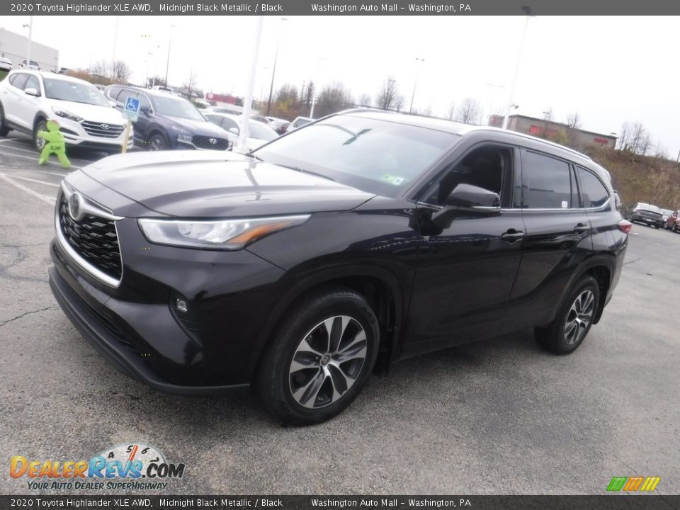 2020 Toyota Highlander XLE AWD Midnight Black Metallic / Black Photo #6