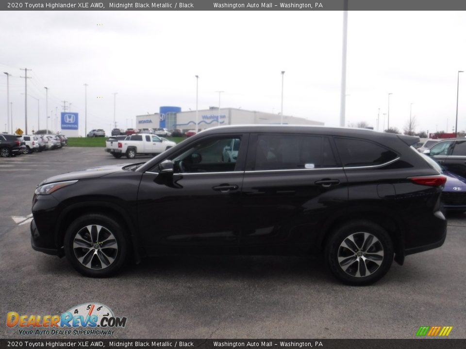 2020 Toyota Highlander XLE AWD Midnight Black Metallic / Black Photo #7