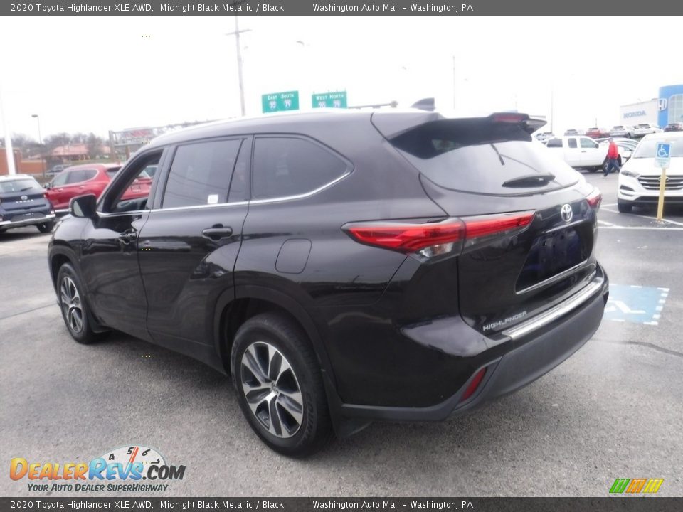 2020 Toyota Highlander XLE AWD Midnight Black Metallic / Black Photo #8