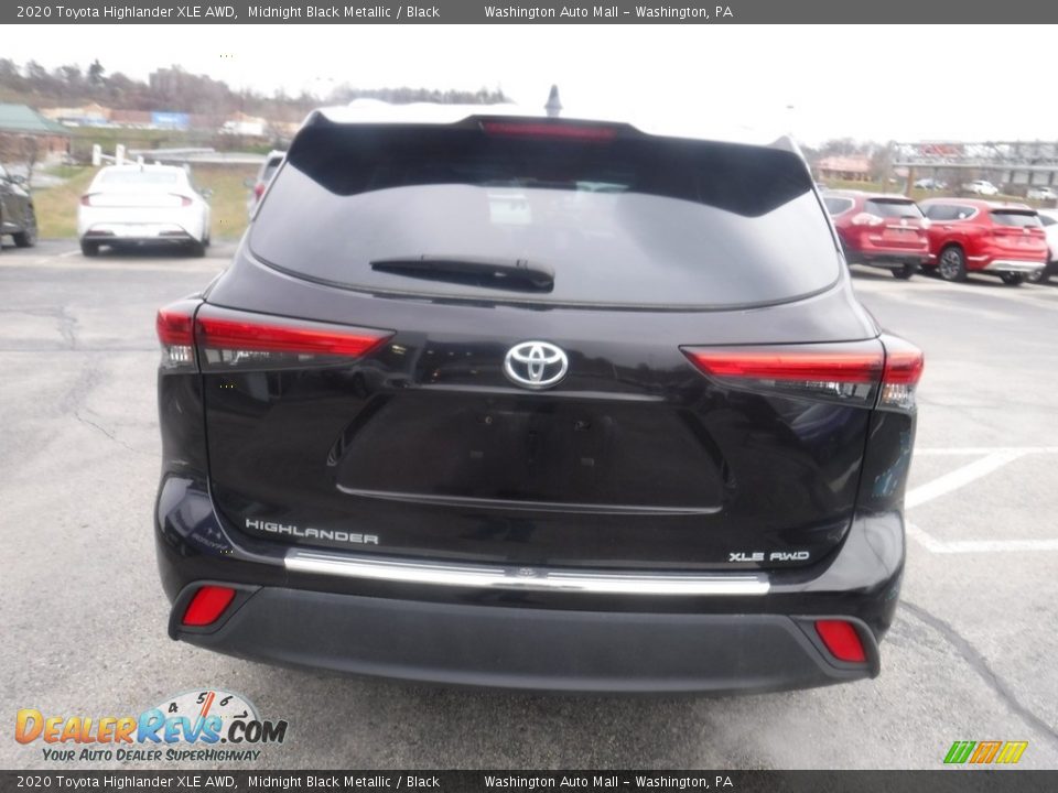 2020 Toyota Highlander XLE AWD Midnight Black Metallic / Black Photo #9