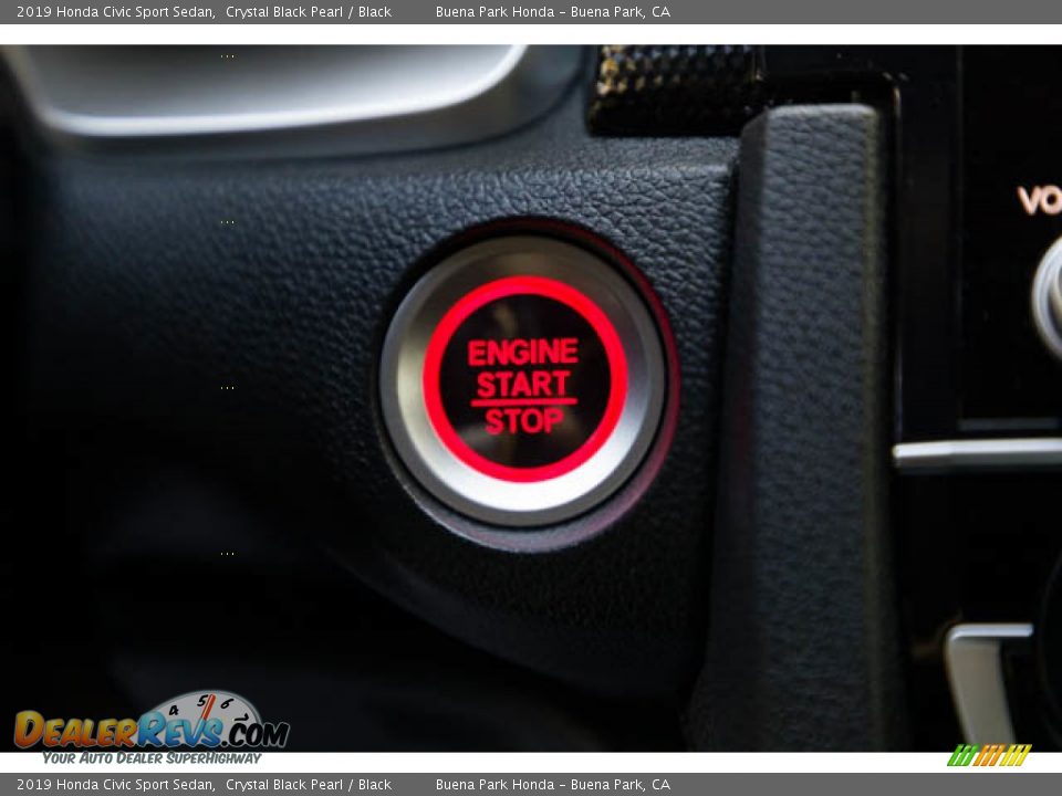 2019 Honda Civic Sport Sedan Crystal Black Pearl / Black Photo #16