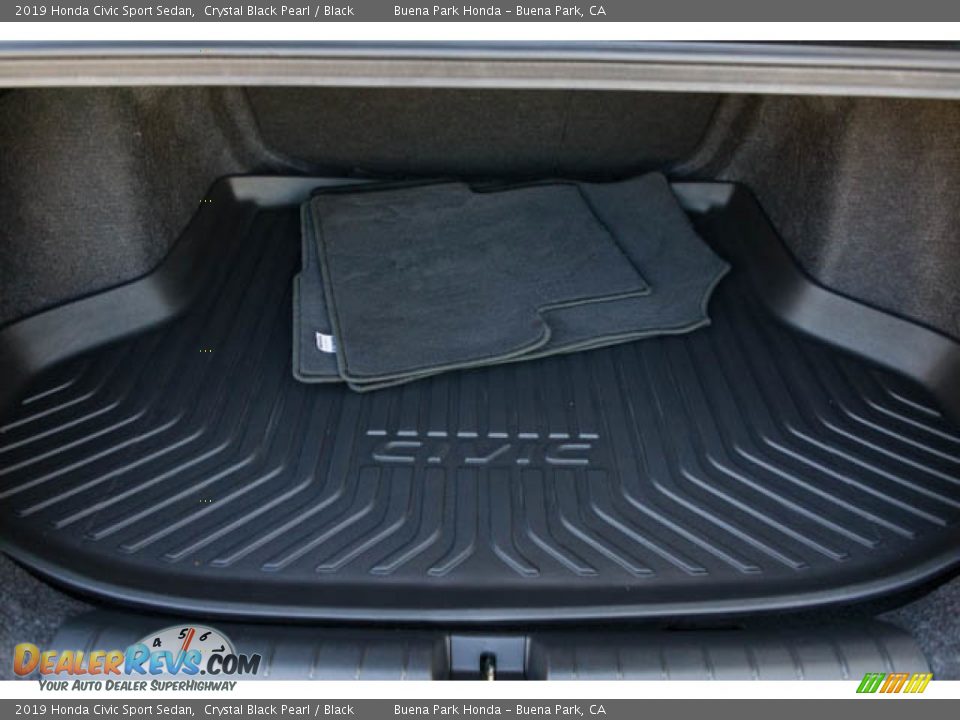 2019 Honda Civic Sport Sedan Crystal Black Pearl / Black Photo #19
