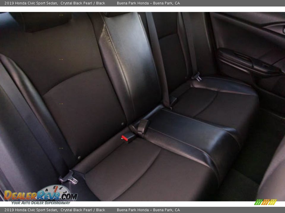 2019 Honda Civic Sport Sedan Crystal Black Pearl / Black Photo #21