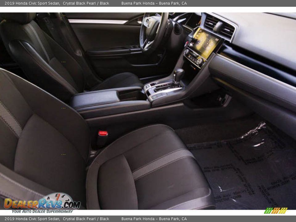 2019 Honda Civic Sport Sedan Crystal Black Pearl / Black Photo #22