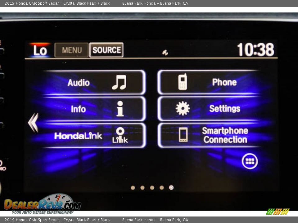 2019 Honda Civic Sport Sedan Crystal Black Pearl / Black Photo #25