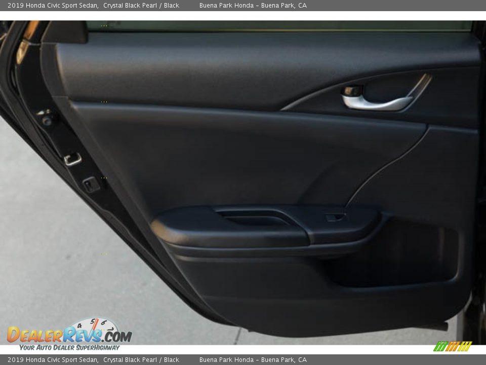2019 Honda Civic Sport Sedan Crystal Black Pearl / Black Photo #30