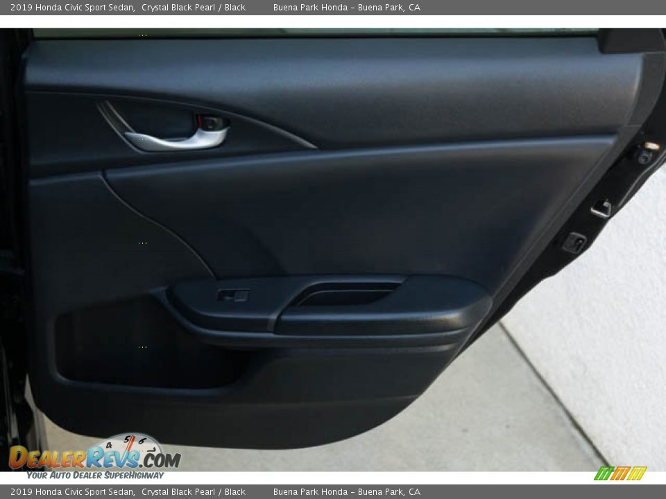 2019 Honda Civic Sport Sedan Crystal Black Pearl / Black Photo #31