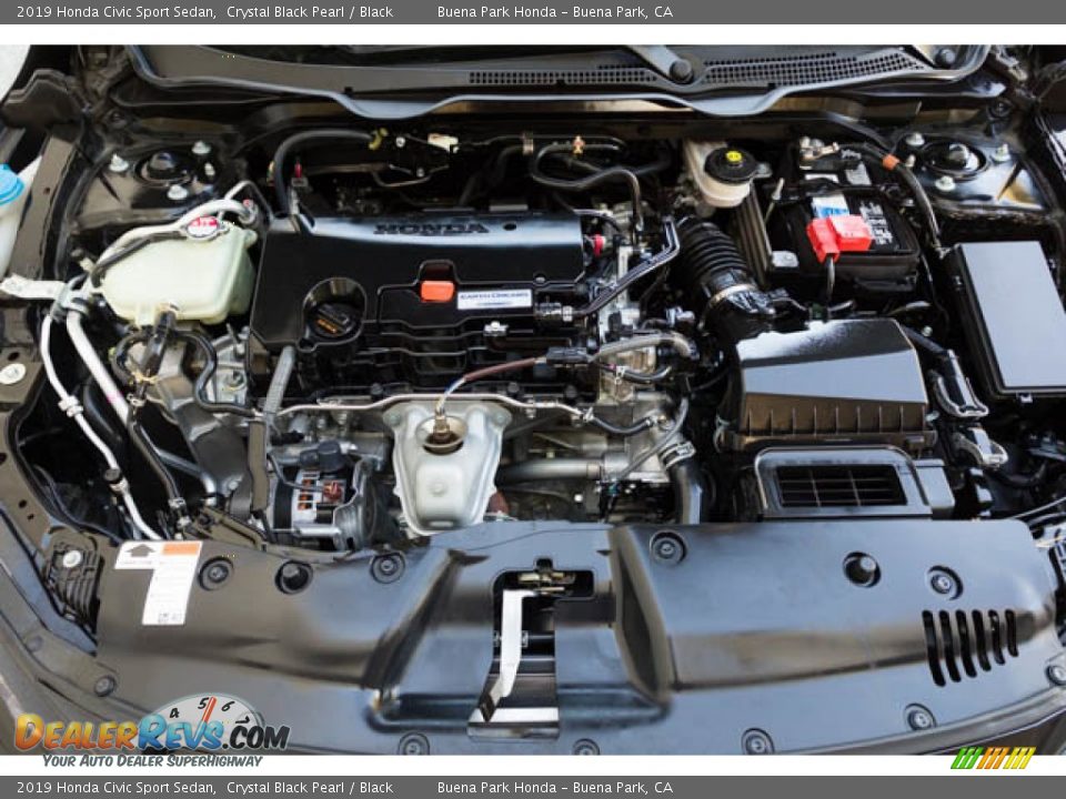 2019 Honda Civic Sport Sedan Crystal Black Pearl / Black Photo #33