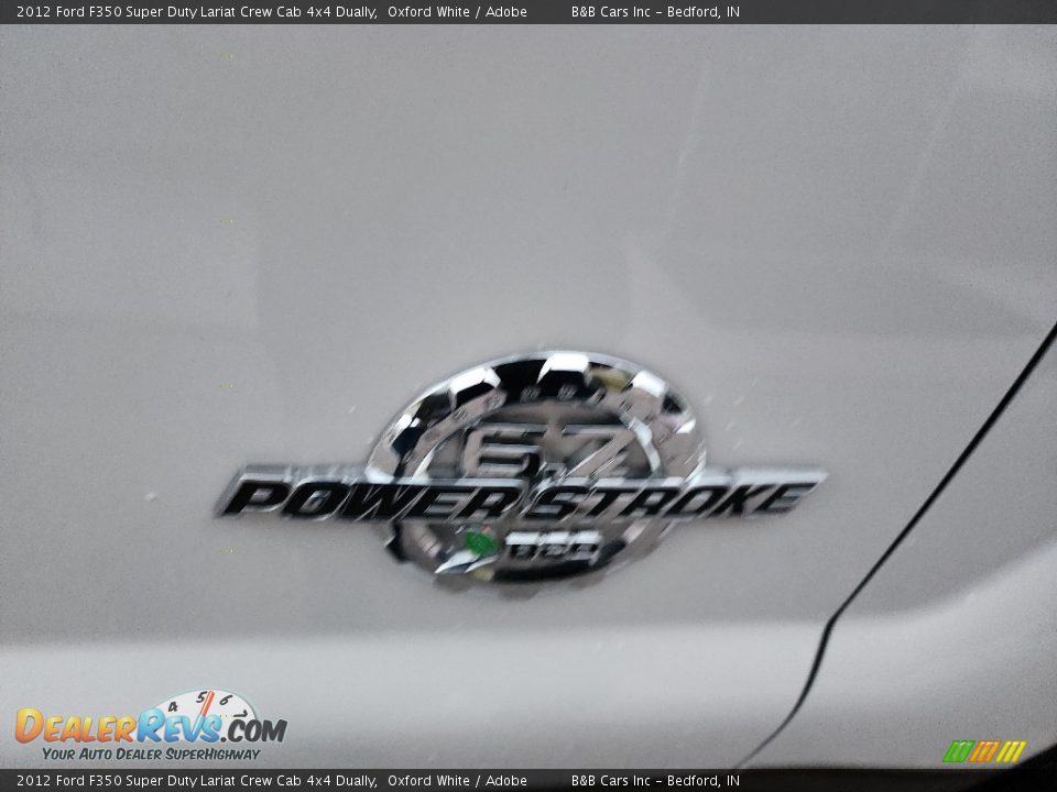2012 Ford F350 Super Duty Lariat Crew Cab 4x4 Dually Oxford White / Adobe Photo #28