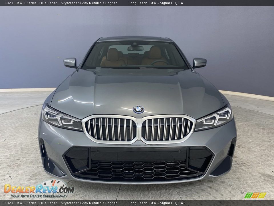 2023 BMW 3 Series 330e Sedan Skyscraper Gray Metallic / Cognac Photo #2