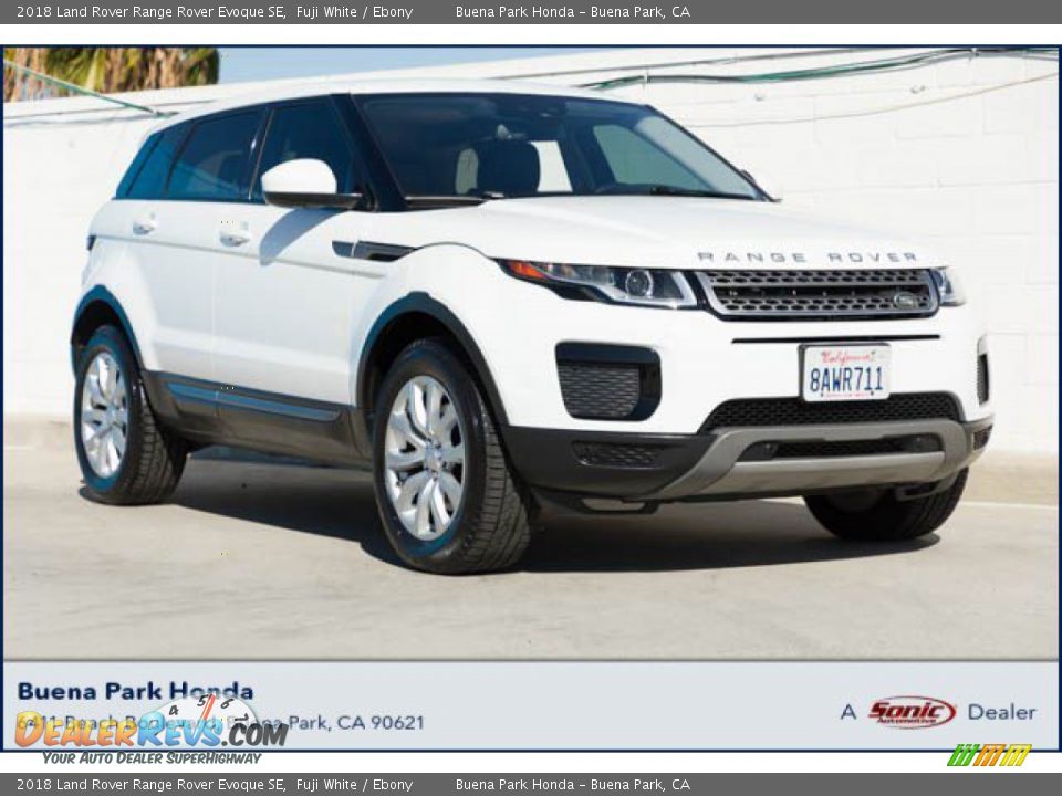 2018 Land Rover Range Rover Evoque SE Fuji White / Ebony Photo #1