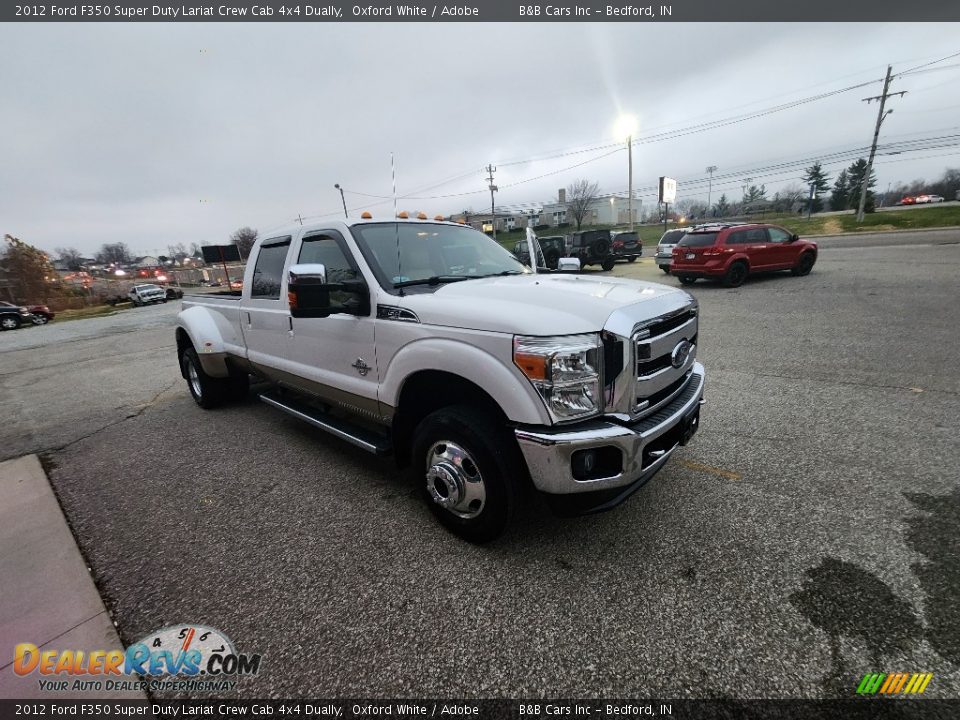 2012 Ford F350 Super Duty Lariat Crew Cab 4x4 Dually Oxford White / Adobe Photo #32