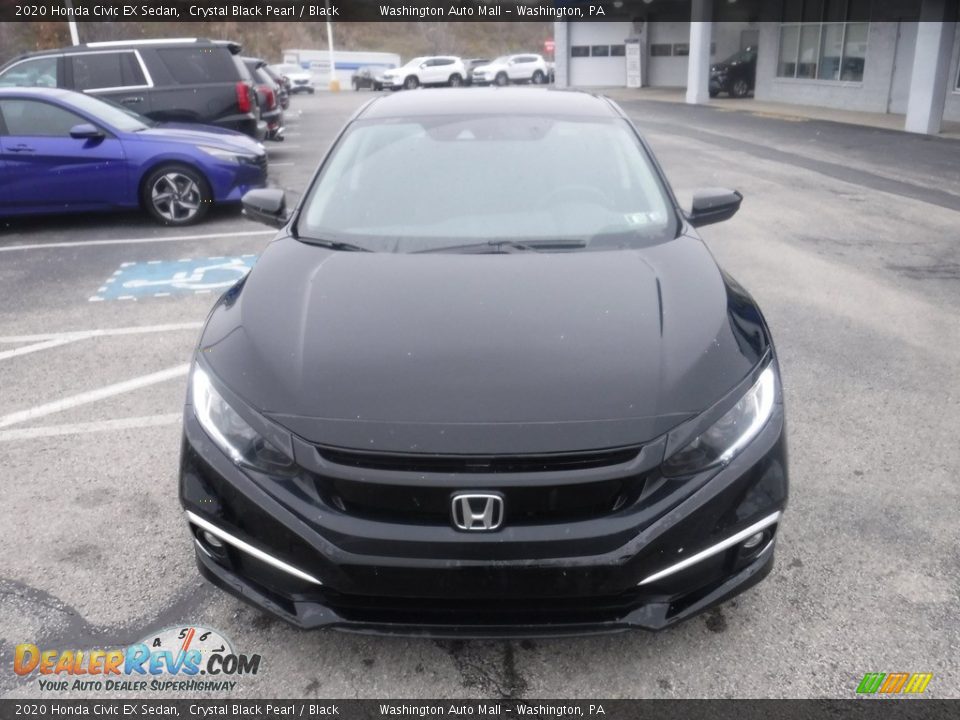 2020 Honda Civic EX Sedan Crystal Black Pearl / Black Photo #5