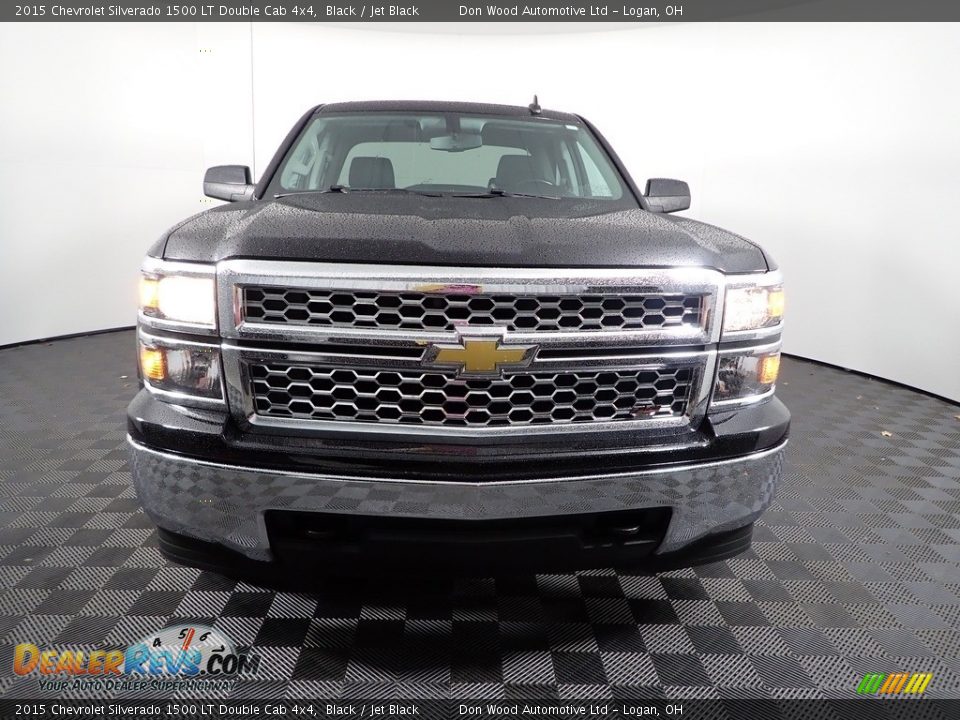 2015 Chevrolet Silverado 1500 LT Double Cab 4x4 Black / Jet Black Photo #3
