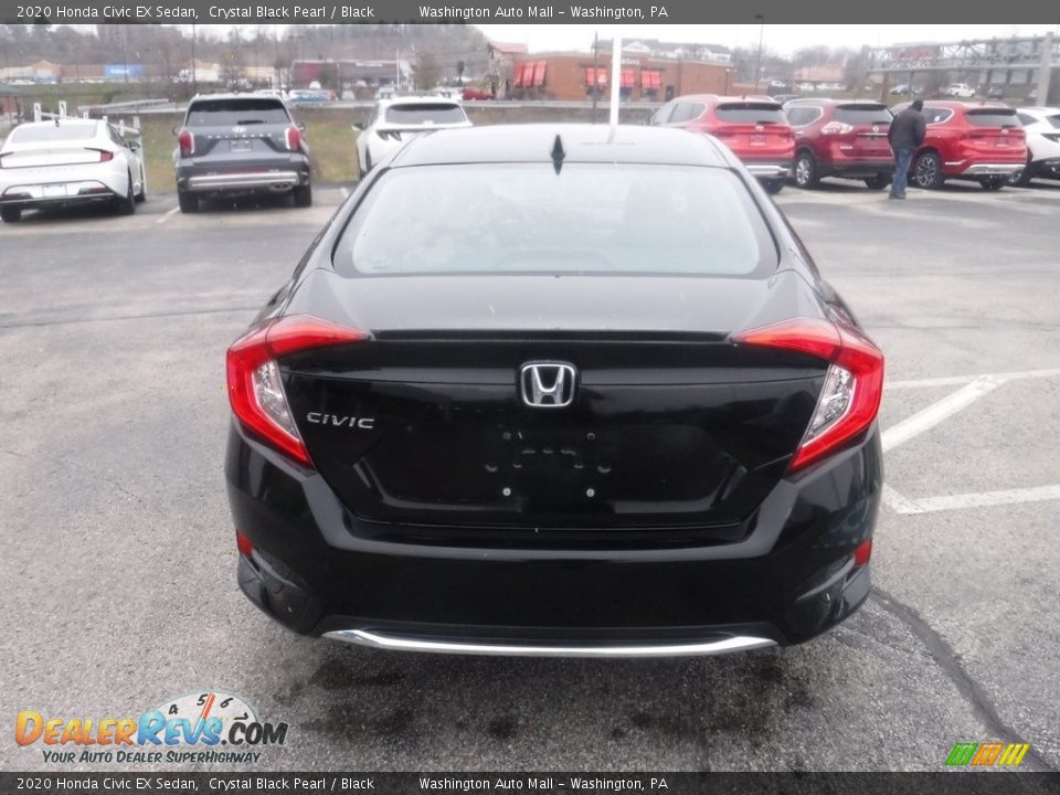 2020 Honda Civic EX Sedan Crystal Black Pearl / Black Photo #9
