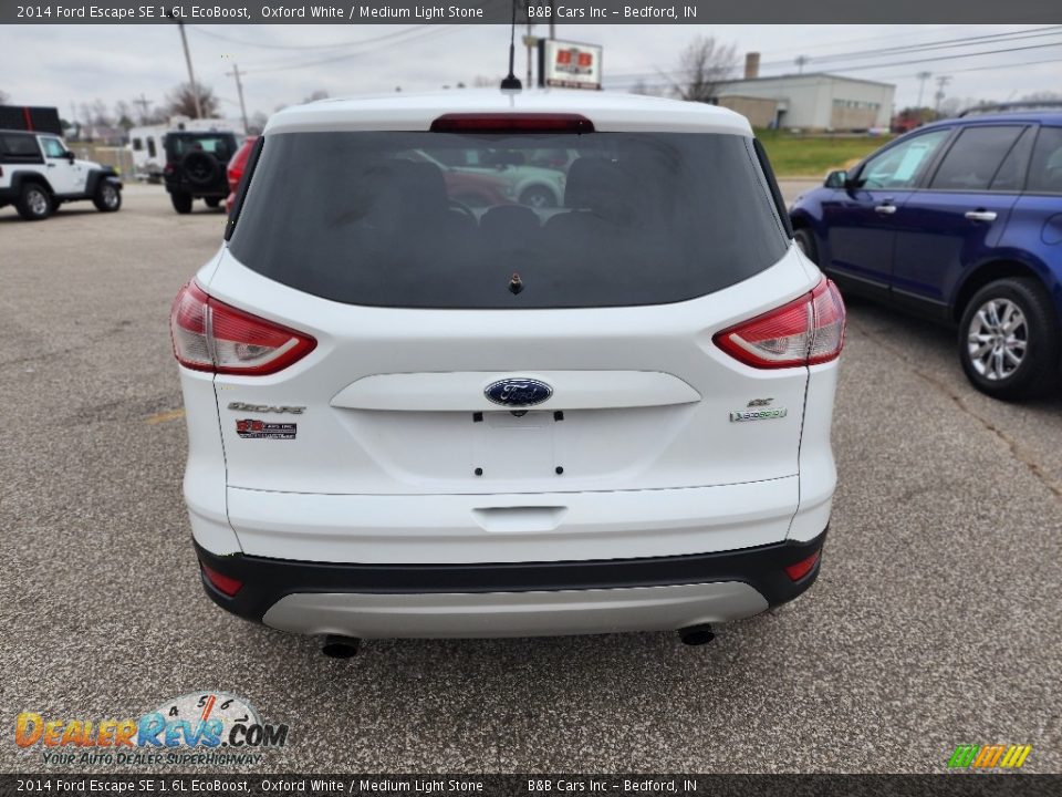 2014 Ford Escape SE 1.6L EcoBoost Oxford White / Medium Light Stone Photo #3