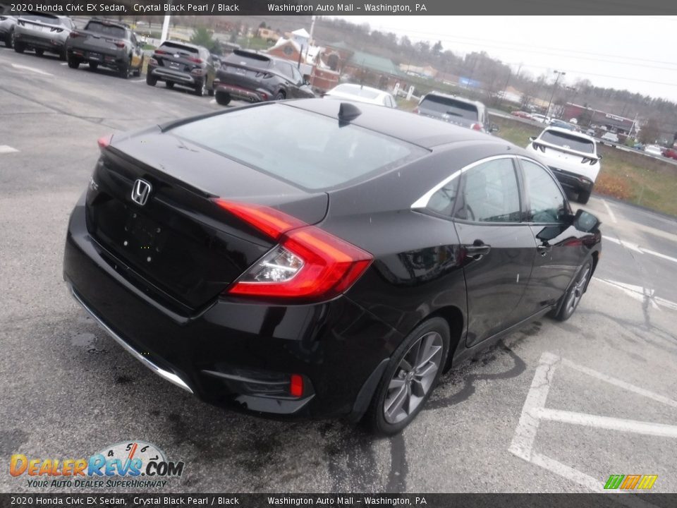 2020 Honda Civic EX Sedan Crystal Black Pearl / Black Photo #10